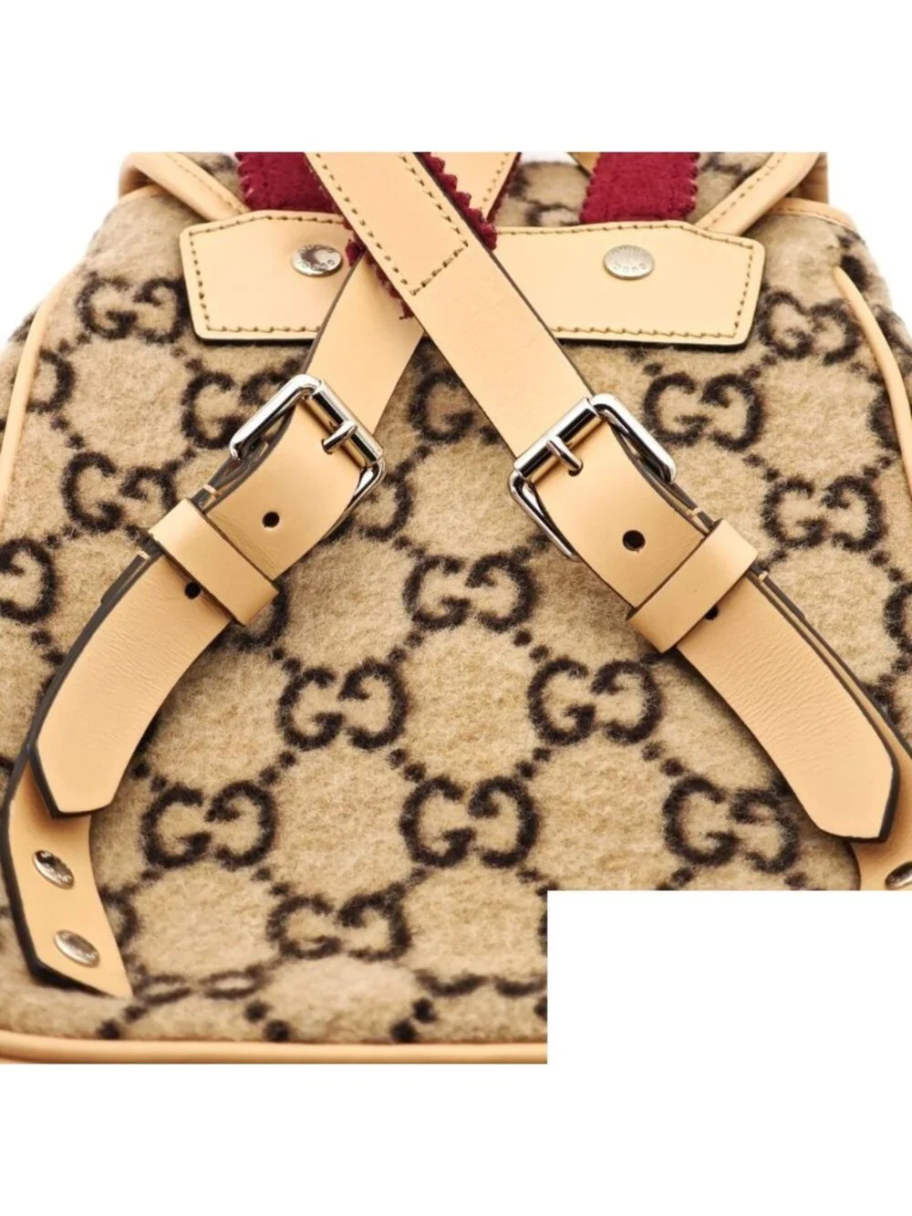 Gucci GG Wool Backpack Gray